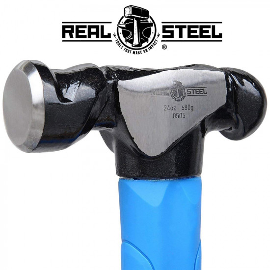 Hammer Ball Pein 700g 24oz Graph. Handle REAL STEEL Hammer Ball Pein 700g 24oz Graph. Handle REAL STEEL
