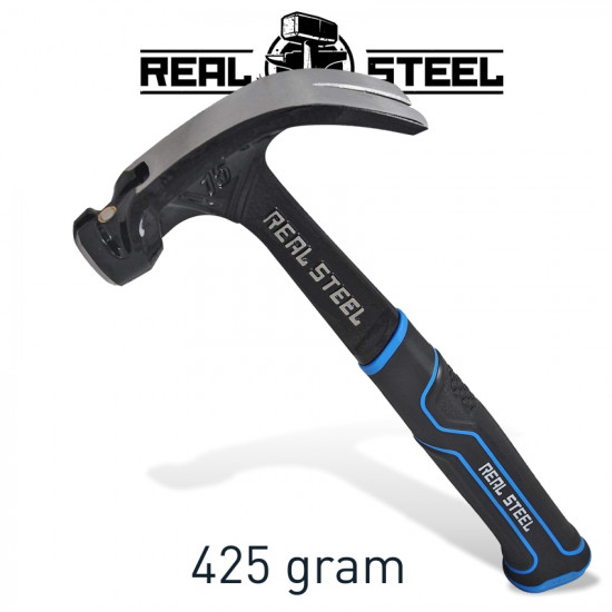 Hammer Claw Curved 425g 15oz All Steel Handle REAL STEEL Hammer Claw Curved 425g 15oz All Steel Handle REAL STEEL