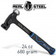 Hammer Ball Pein 700g 24oz Ultra Steel Handle REAL STEEL Hammer Ball Pein 700g 24oz Ultra Steel Handle REAL STEEL
