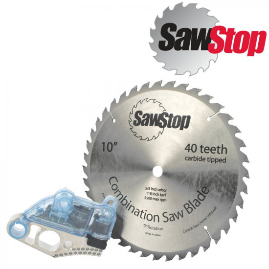 SAWSTOP Demo Cartridge And 40t Blade SAWSTOP Demo Cartridge And 40t Blade