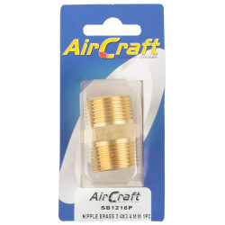 Nipple Brass 3/4x3/4 M/m 1pc Pack