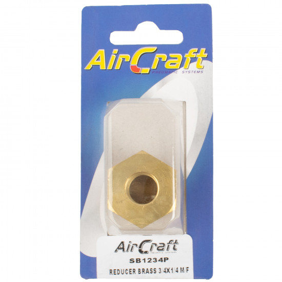 Reducer Brass 3/4x1/4 M/f Conical 1pc Pack Reducer Brass 3/4x1/4 M/f Conical 1pc Pack