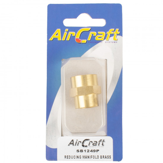Reducing Manifold Brass 1/4x3/8 F/f 1pc Pack Reducing Manifold Brass 1/4x3/8 F/f 1pc Pack