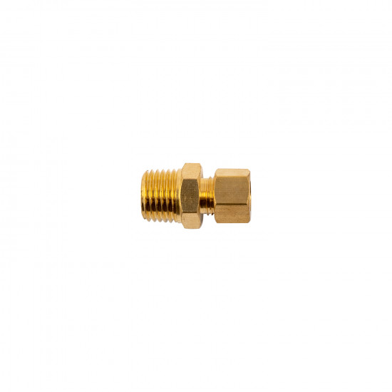 Brass Conical Str. 6mm X 1/4' M Brass Conical Str. 6mm X 1/4' M