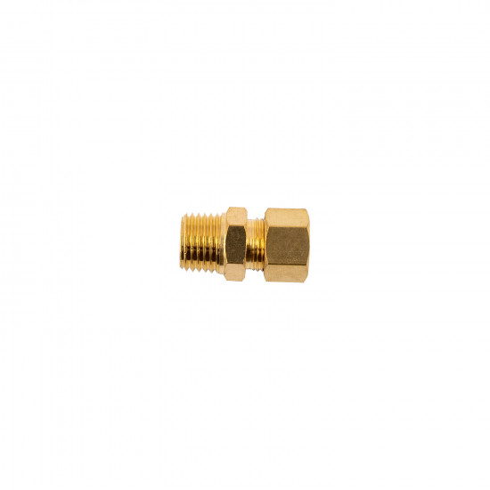 Brass Conical Str. 8mm X 1/4' M Brass Conical Str. 8mm X 1/4' M