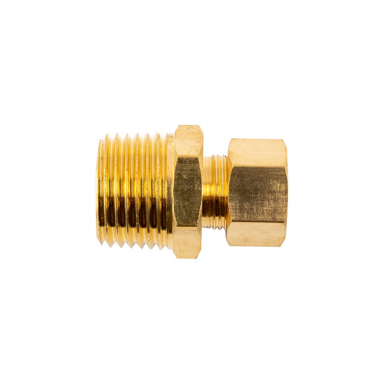 Brass Conical Str. 10mm X 1/2' M Brass Conical Str. 10mm X 1/2' M