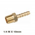 Hose Tail Connector Brass 1/4m X 10mm