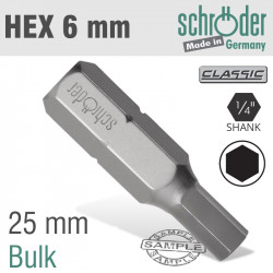 Hex/allen 6mm Insert Bit Bulk