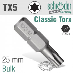 Torx Tx 5 Classic Bit 25mm