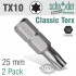 Torx Tx10 Classic Bit 25mm 2cd