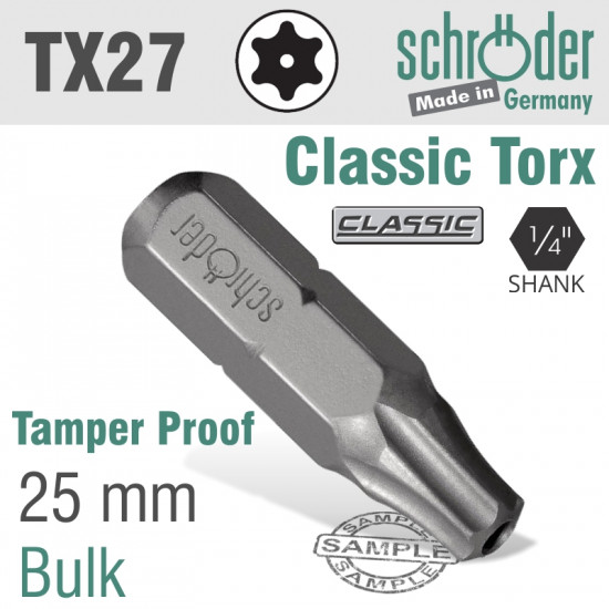 Torx Tamper Resist T27 25mm Torx Tamper Resist T27 25mm