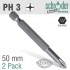 Phillips No.3 X 50mm Classic Power Bit 2cd