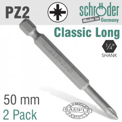 Pozi No.2 X 50mm Classic Power Bit 2cd