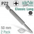 Pozi No.2 X 50mm Classic Power Bit 2cd