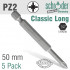 Pozi No.2 X 50mm Classic Power Bit 5cd