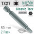Torx Tx27 Classic Power Bit 50mm 2cd