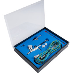 Air Brush Kit 0.2 0.3 0.5mm Nozzles With 1.8m Air Hose