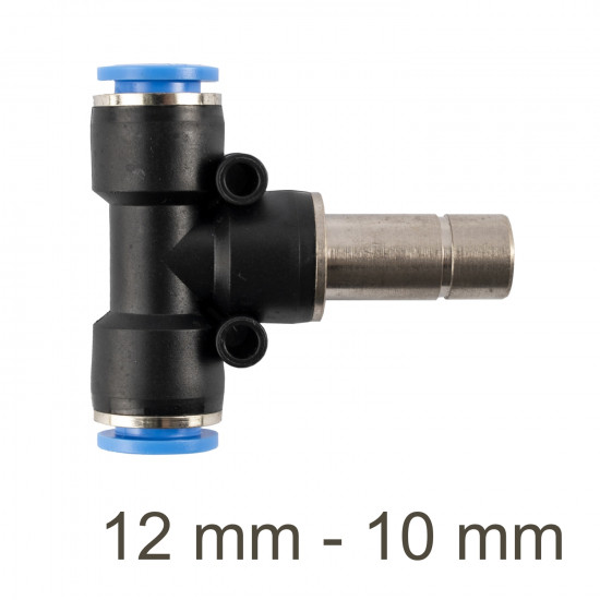 Red. Insert T-joint Pu 12mm - 10mm