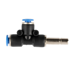 Red. Insert T-joint Side Pu 6mm - 4mm