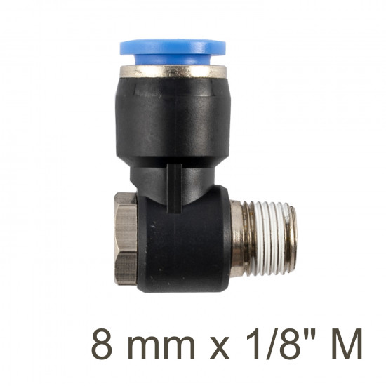 Swivel Elbow Pu 8mm X 1/8' M Swivel Elbow Pu 8mm X 1/8' M