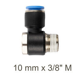 Swivel Elbow Pu 10mm X 3/8' M