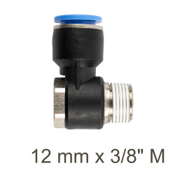 Swivel Elbow Pu 12mm X 3/8' M