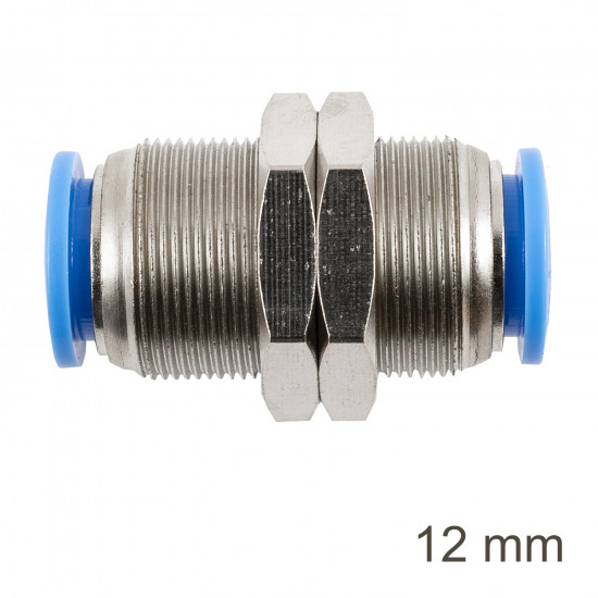 Metal Bulkhead Str. Connector 12mm Metal Bulkhead Str. Connector 12mm