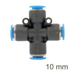 Pu Hose Fitting 4 Way Connector 10mm