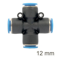 Pu Hose Fitting 4 Way Connector 12mm
