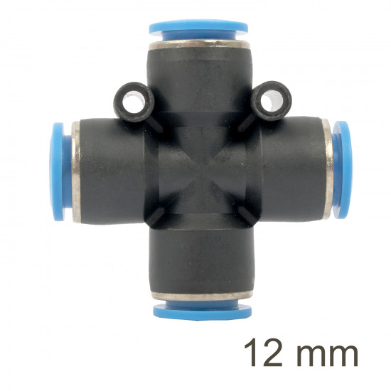Pu Hose Fitting 4 Way Connector 12mm Pu Hose Fitting 4 Way Connector 12mm
