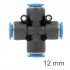 Pu Hose Fitting 4 Way Connector 12mm