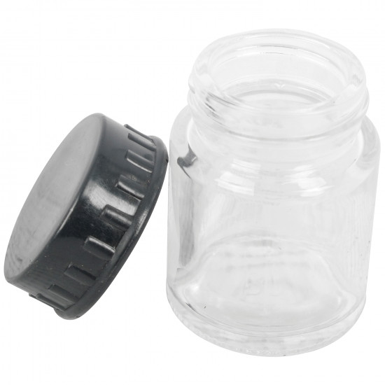 Glass Jar 22cc For Airbrush No Spout Glass Jar 22cc For Airbrush No Spout