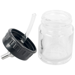 Glass Jar With 22cc 60 Deg Spout For Airbrush
