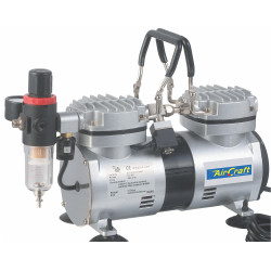 Compressor For Airbrush 2cyl W/reg.& Filter