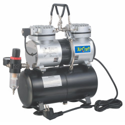 Compressor For Airbrush 2cyl With Tank