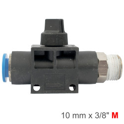 Pu Hose Fitting Valve 10mm X 3/8'm