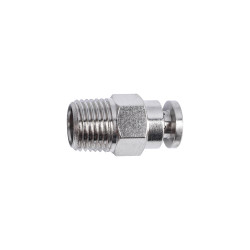 Metal Pu Fitting Straight 4mm X 1/8' M