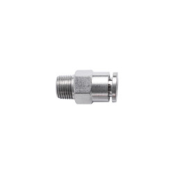 Metal Pu Fitting Straight 6mm X 1/8' M