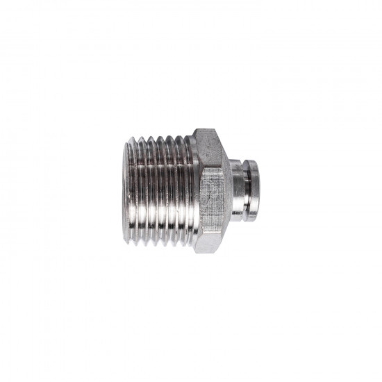 Metal Pu Fitting Straight 6mm X 1/2' M Metal Pu Fitting Straight 6mm X 1/2' M