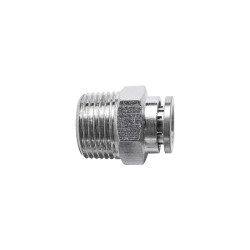Metal Pu Fitting Straight 8mm X 3/8' M