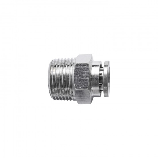 Metal Pu Fitting Straight 8mm X 3/8' M Metal Pu Fitting Straight 8mm X 3/8' M