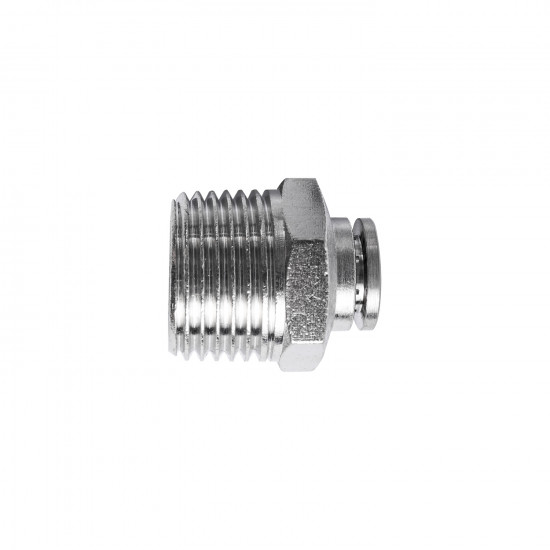 Metal Pu Fitting Straight 8mm X 1/2' M