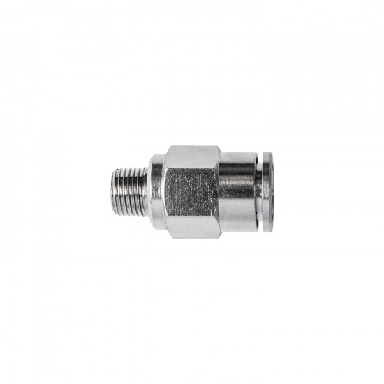 Metal Pu Fitting Straight 10mm X 1/4' M
