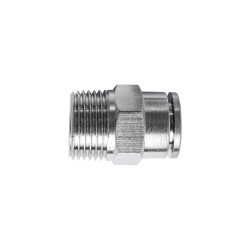 Metal Pu Fitting Straight 10mm X 3/8' M