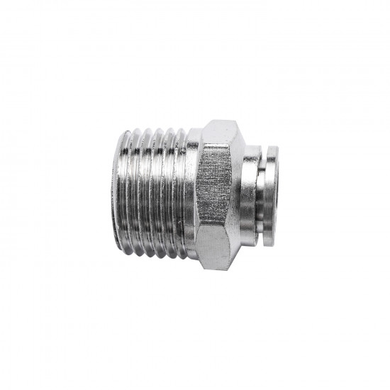 Metal Pu Fitting Straight 10mm X 1/2' M Metal Pu Fitting Straight 10mm X 1/2' M