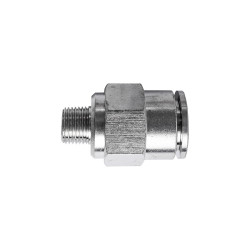 Metal Pu Fitting Straight 12mm X 1/8' M