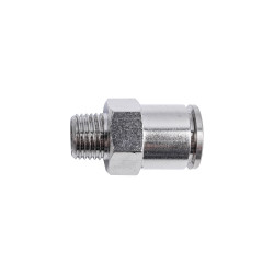 Metal Pu Fitting Straight 12mm X 1/4' M