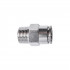 Metal Pu Fitting Straight 12mm X 3/8' M