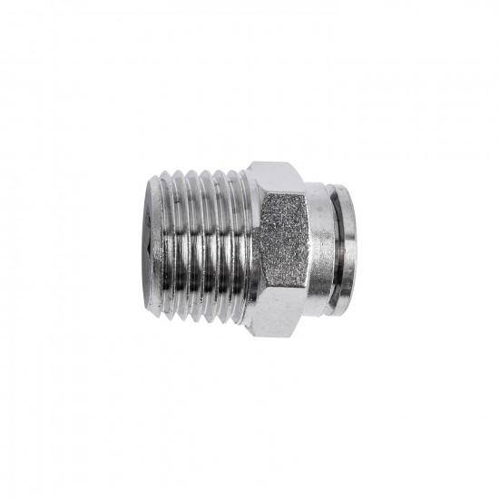 Metal Pu Fitting Straight 12mm X 1/2' M Metal Pu Fitting Straight 12mm X 1/2' M