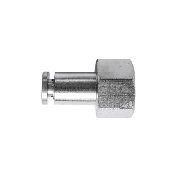 Metal Pu Fitting Straight 4mm 1/8' F